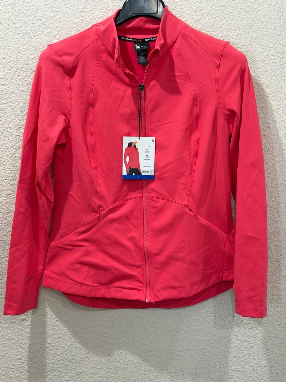 Spyder Active Women's Zip Jacket Nylon Size Large NWT